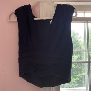 karina grimaldi black crop top - new